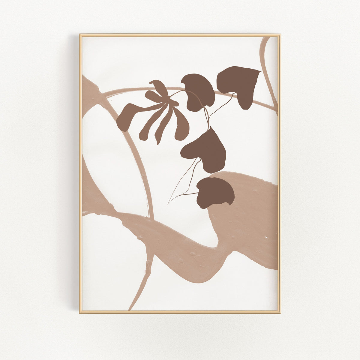 Tropical Botanical Wall Art – Modern Leaf Print