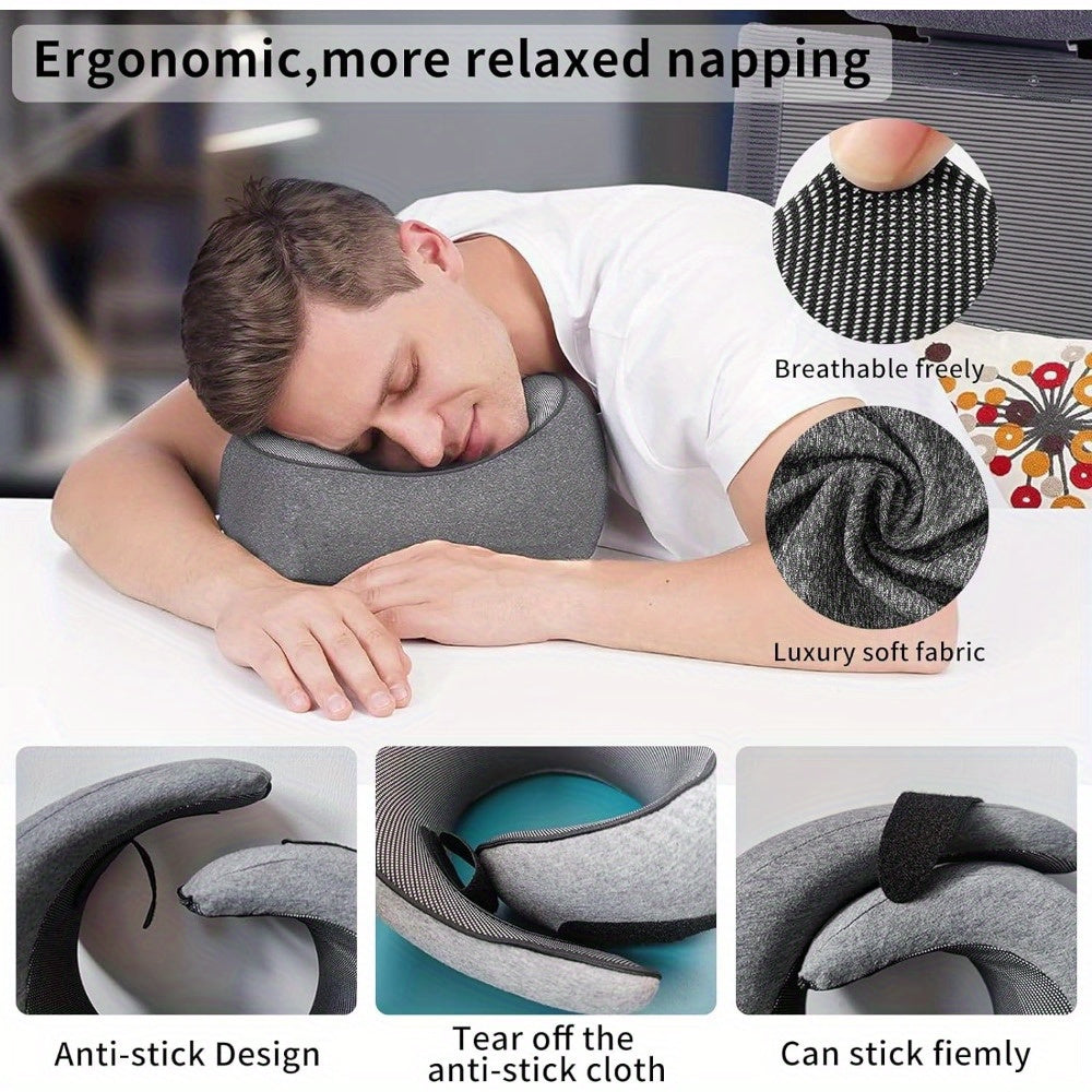 U-Shaped Memory Foam Travel Pillow – Comfortable Neck Support
