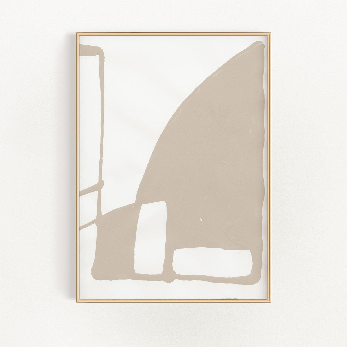 Abstract Mountain Wall Art – Modern Landscape Print