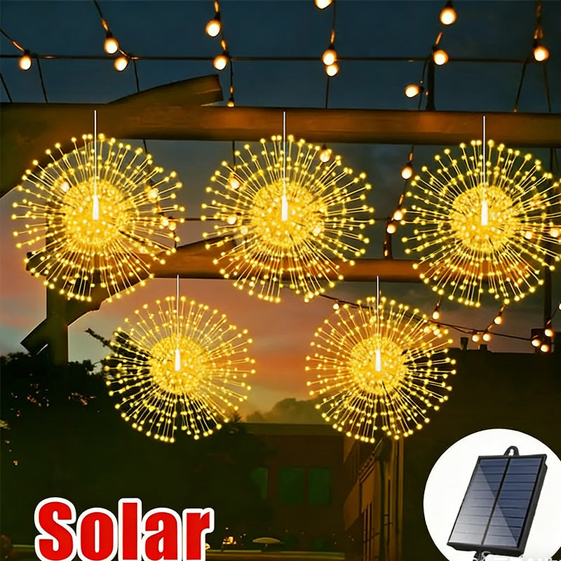 Solar Fireworks Light – LED Garden Light with Remote Control