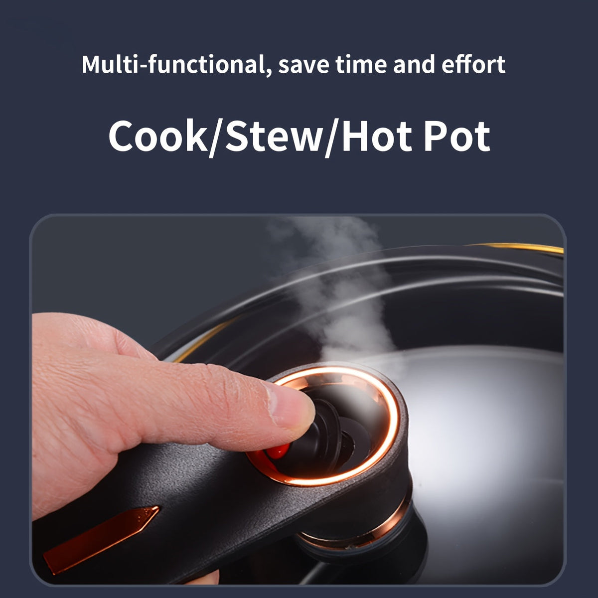 7L Multifunctional Cooking Pot – Stainless Steel Pot for Induction and Gas