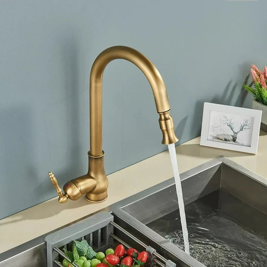 Pull-Out Kitchen Tap – Flexible Spray Head and Solid Brass Faucet