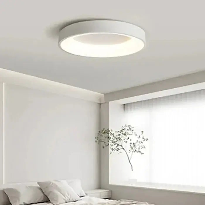 Round LED Ceiling Light – Minimalist Scandinavian Design, Warm White