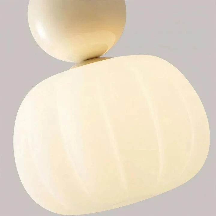 Opal Glass Pendant Light – E27 Ceiling Lamp, 4 Colours