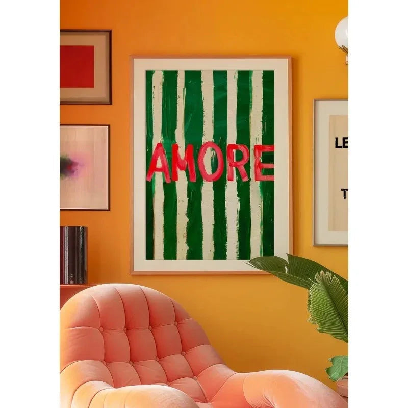 Green Abstract Wall Art – Vibrant Modern Canvas Print