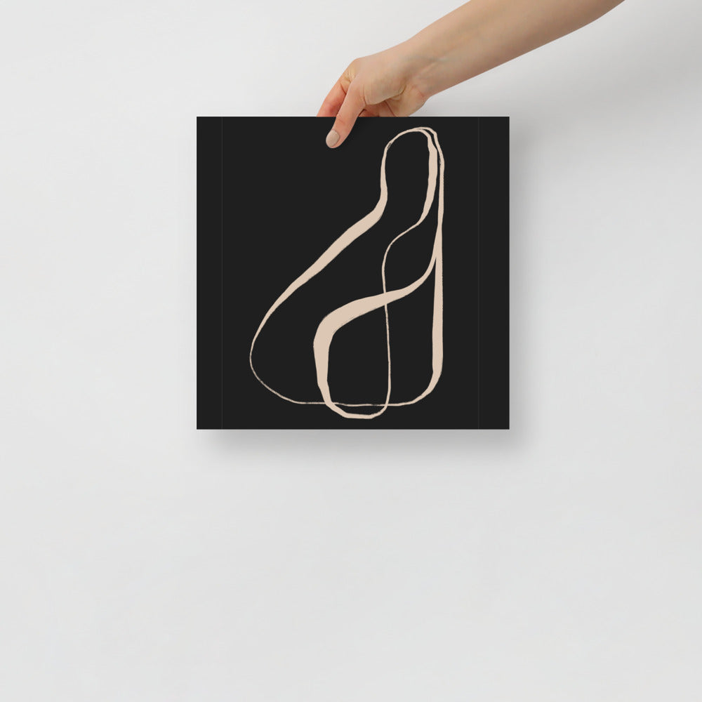 Minimalist Typography Wall Art – Modern Calligraphy Print