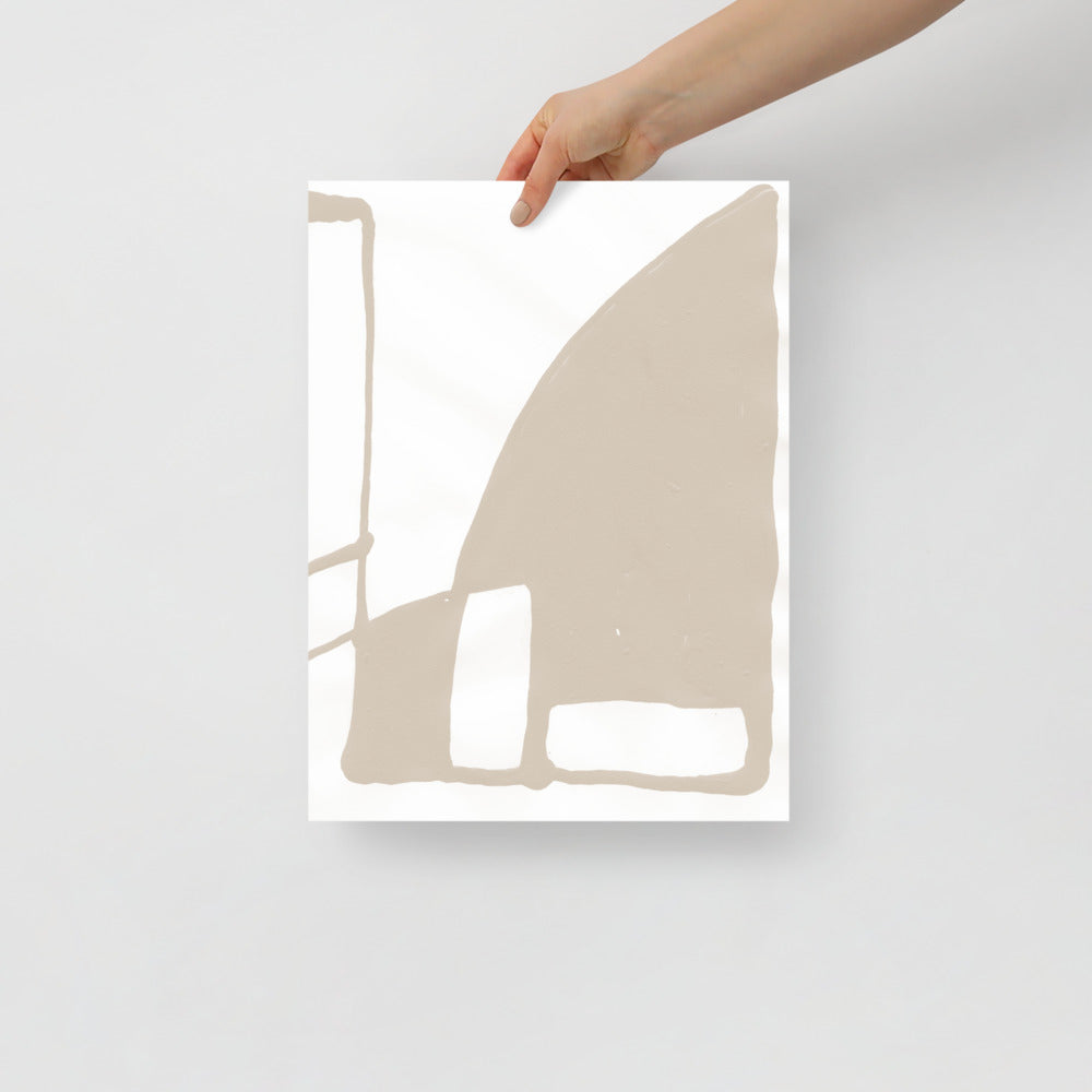 Abstract Mountain Wall Art – Modern Landscape Print