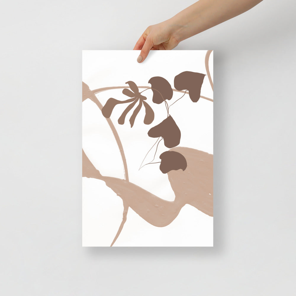 Tropical Botanical Wall Art – Modern Leaf Print
