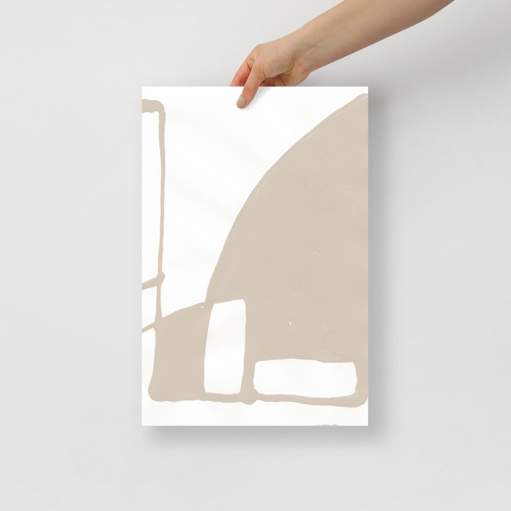 Abstract Mountain Wall Art – Modern Landscape Print