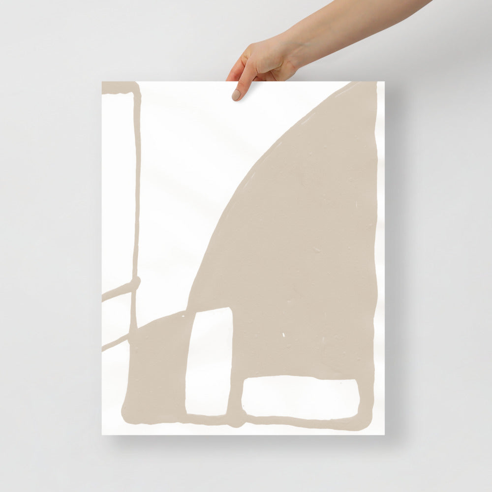 Abstract Mountain Wall Art – Modern Landscape Print