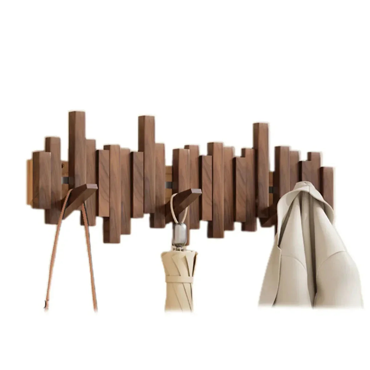 Foldable Wall Hooks – Piano-Inspired Wall Organizer