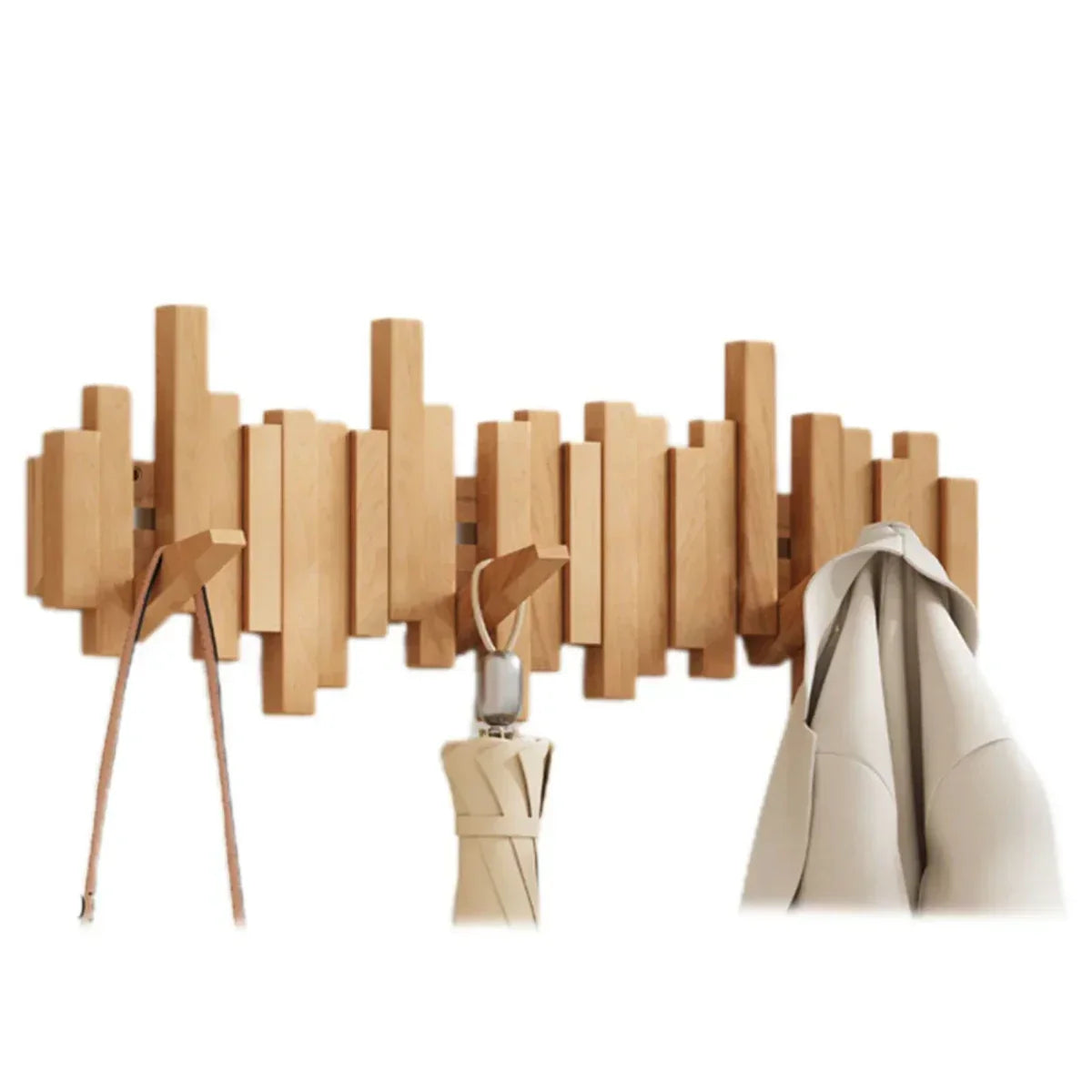 Foldable Wall Hooks – Piano-Inspired Wall Organizer