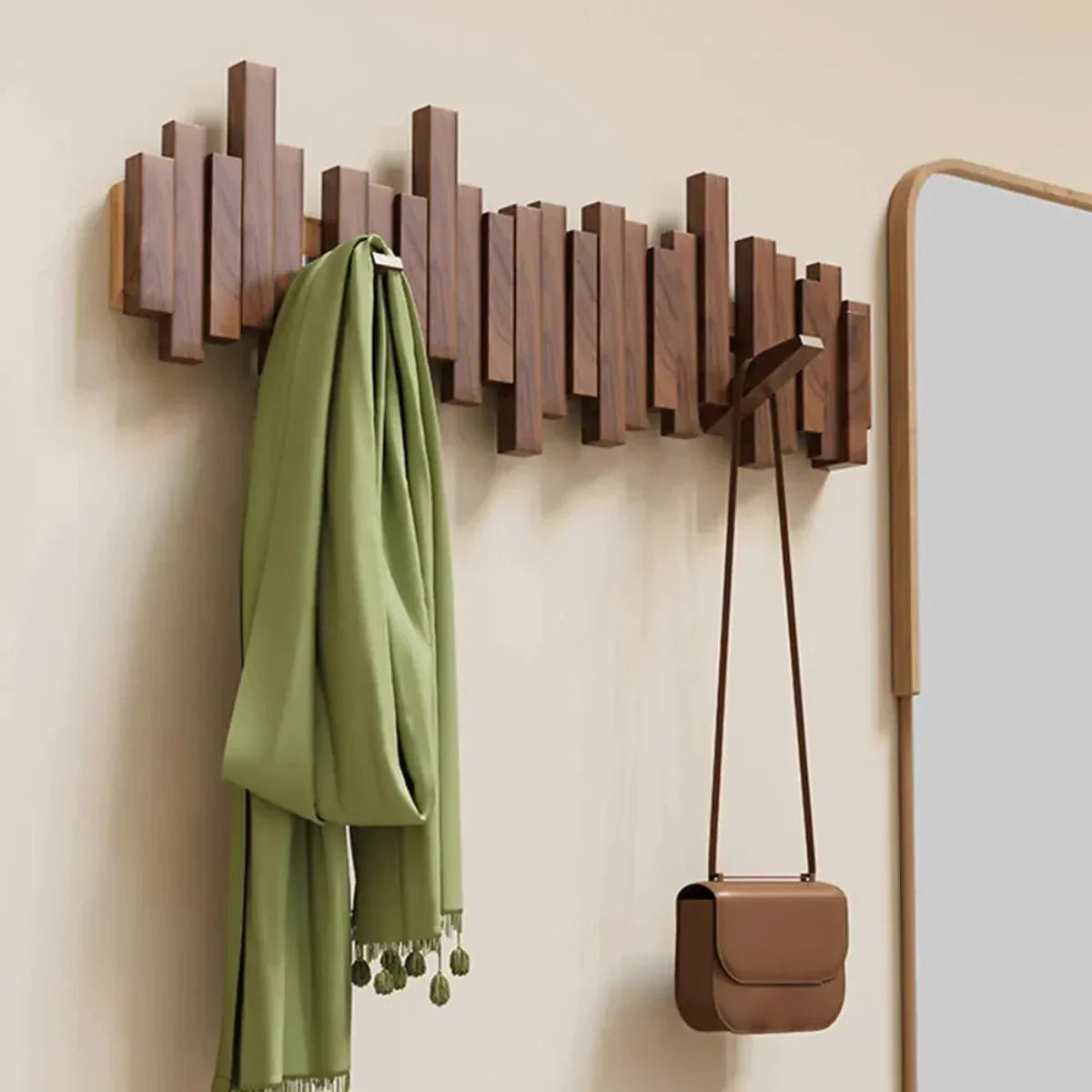 Foldable Wall Hooks – Piano-Inspired Wall Organizer