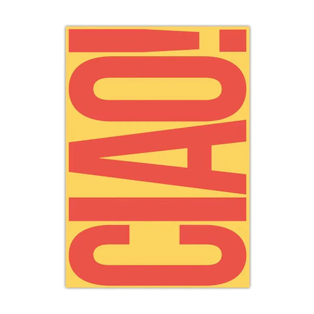Typography Wall Art – Stylish Ciao Lettering Print
