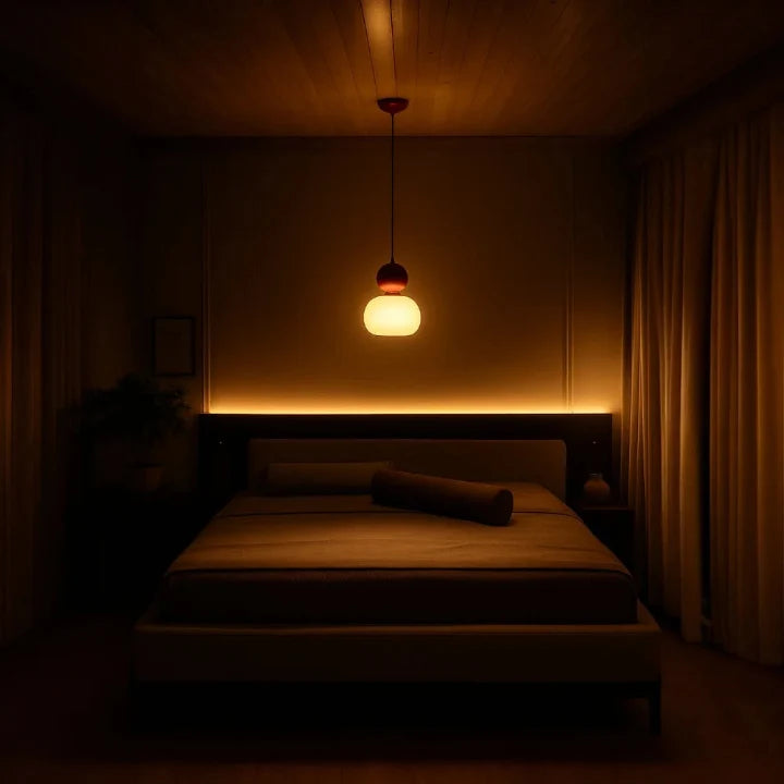 Opal Glass Pendant Light – E27 Ceiling Lamp, 4 Colours