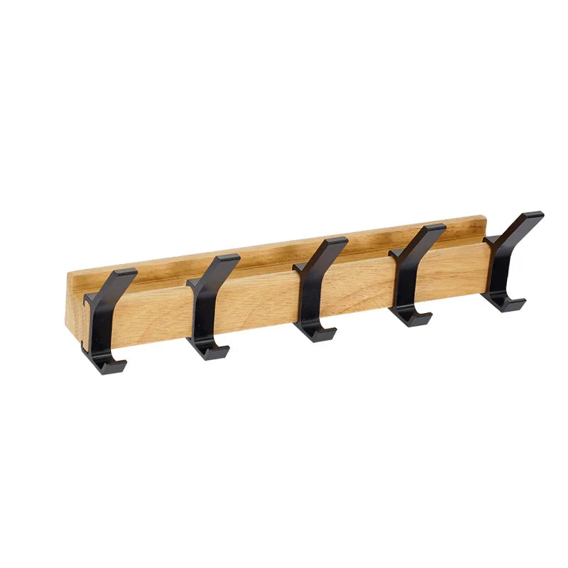 Adjustable Wall Hook Rack – Modern Hanging Bar with Hooks