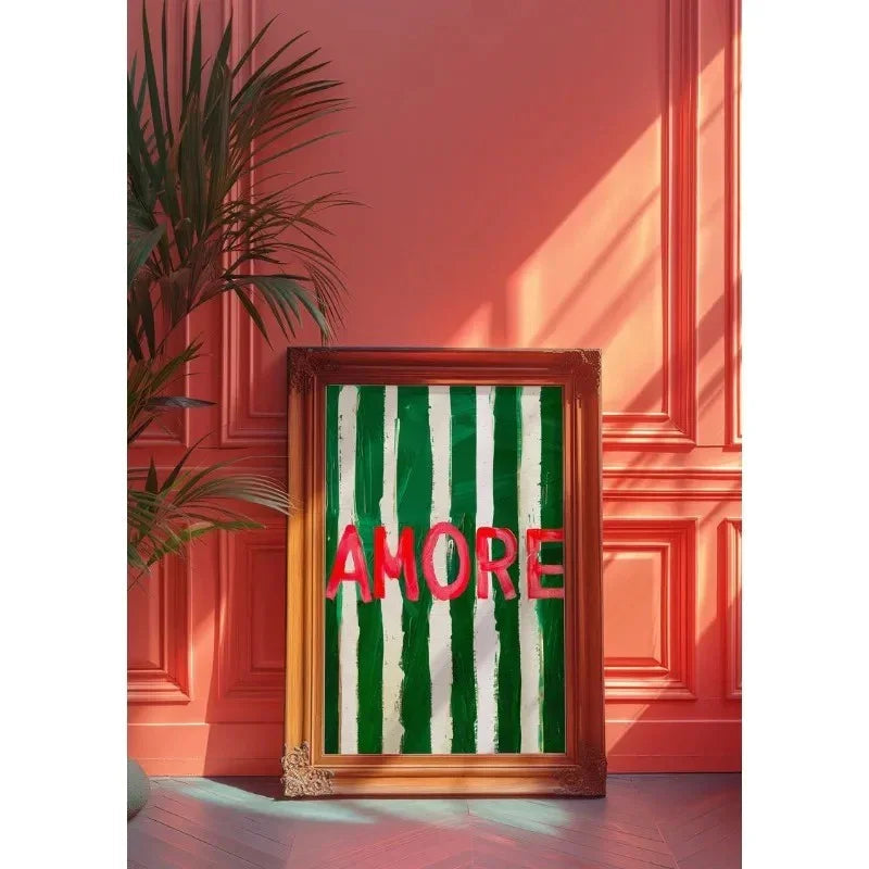 Green Abstract Wall Art – Vibrant Modern Canvas Print