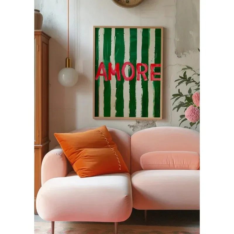Green Abstract Wall Art – Vibrant Modern Canvas Print