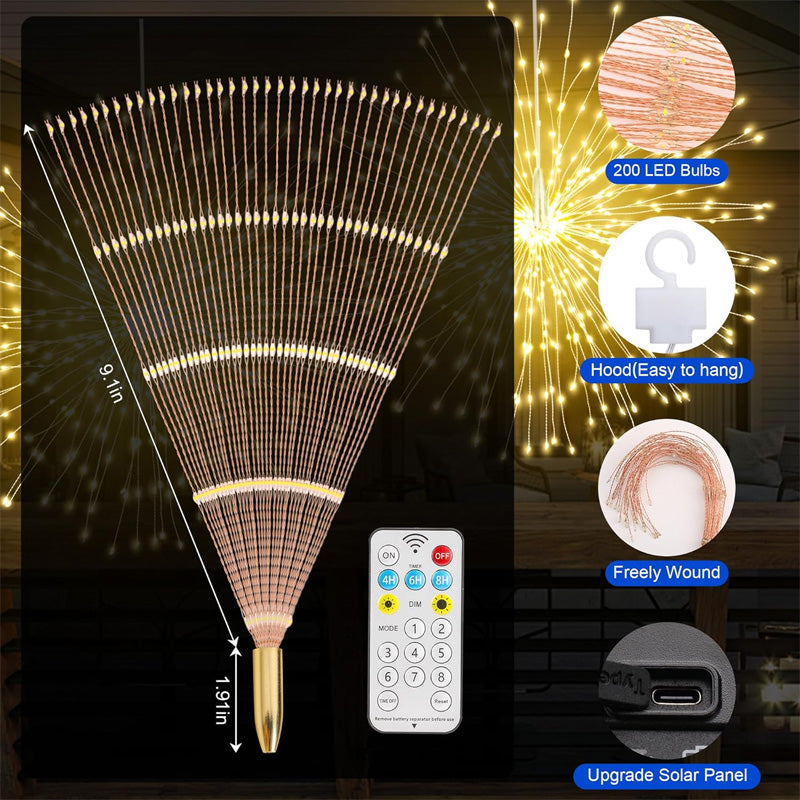 Solar Fireworks Light – LED Garden Light with Remote Control