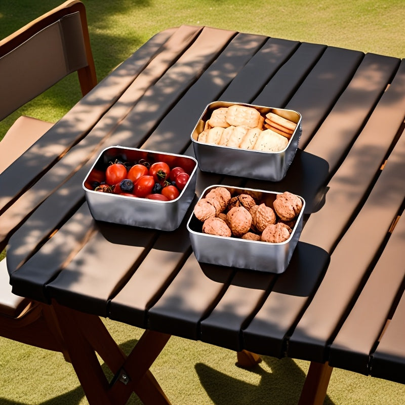 7-Piece Stainless Steel Food Storage Set – Leakproof Stackable Containers