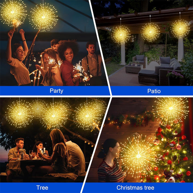 Solar Fireworks Light – LED Garden Light with Remote Control