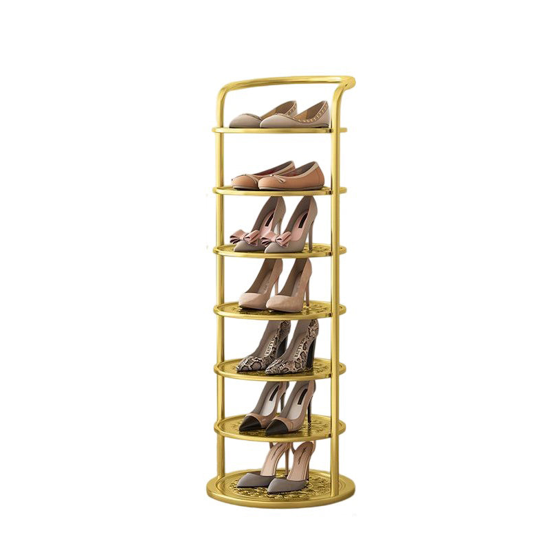 Multilevel Shoe Rack – Compact Round Shoe Organizer