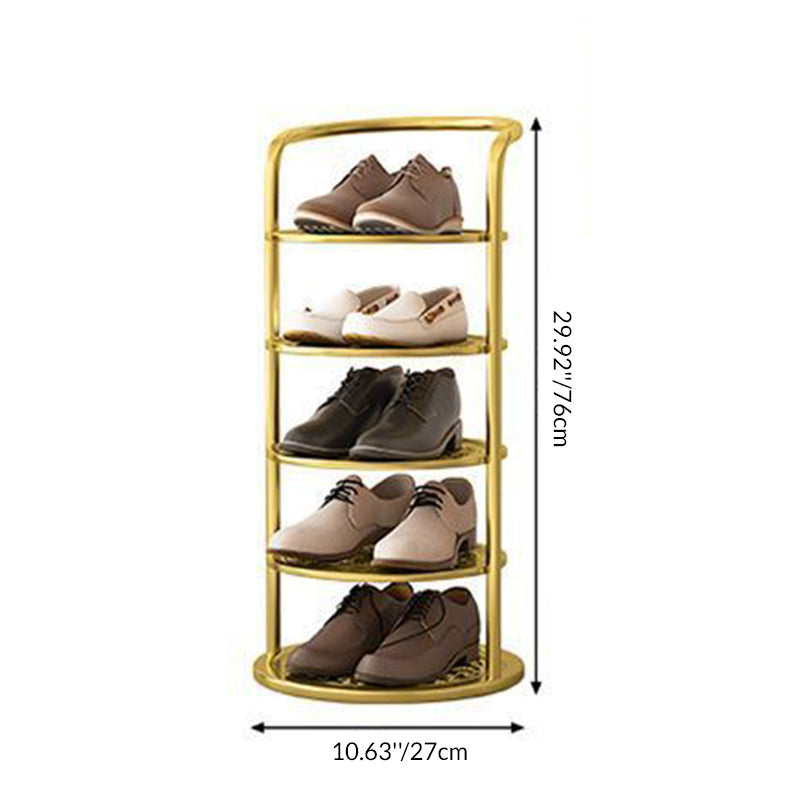 Multilevel Shoe Rack – Compact Round Shoe Organizer