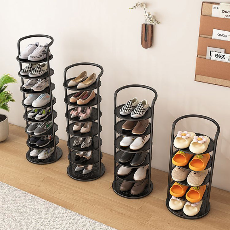 Multilevel Shoe Rack – Compact Round Shoe Organizer