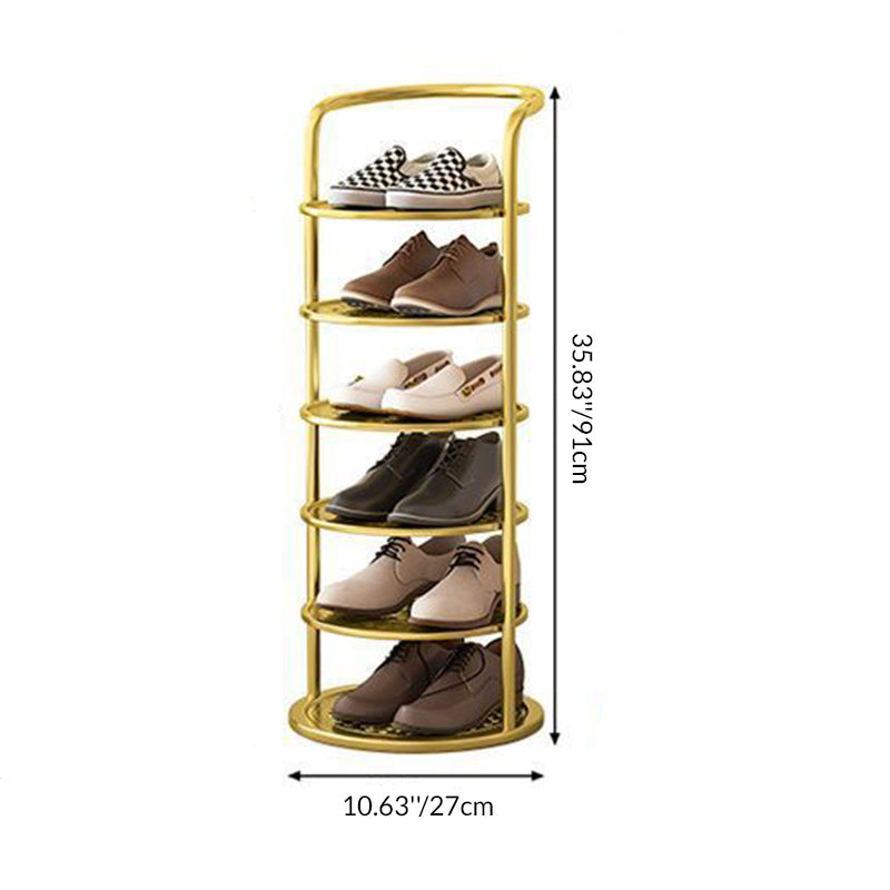 Multilevel Shoe Rack – Compact Round Shoe Organizer