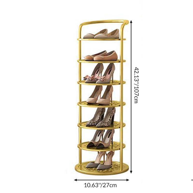 Multilevel Shoe Rack – Compact Round Shoe Organizer
