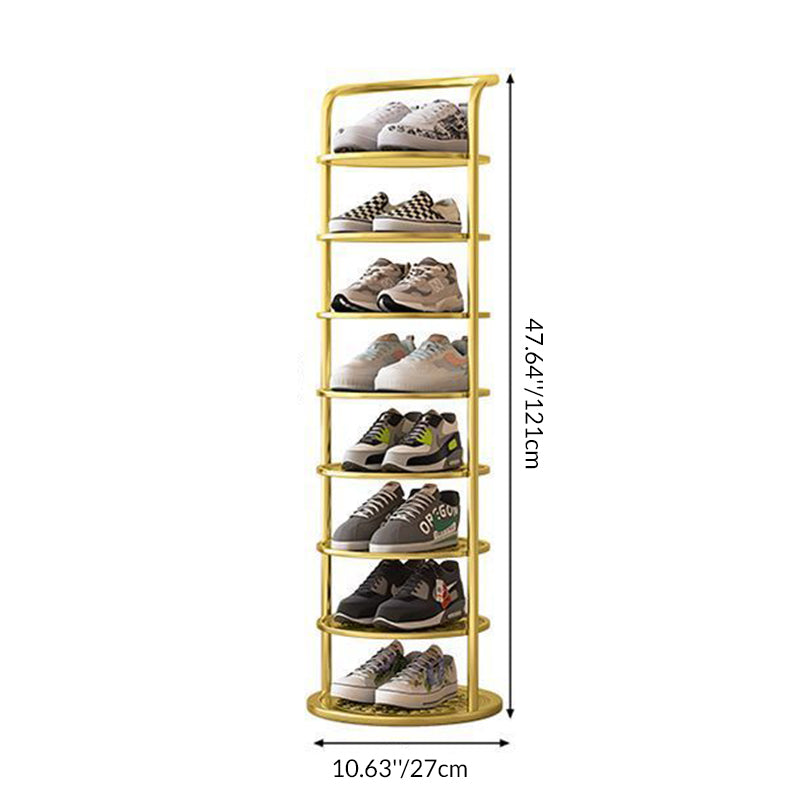 Multilevel Shoe Rack – Compact Round Shoe Organizer