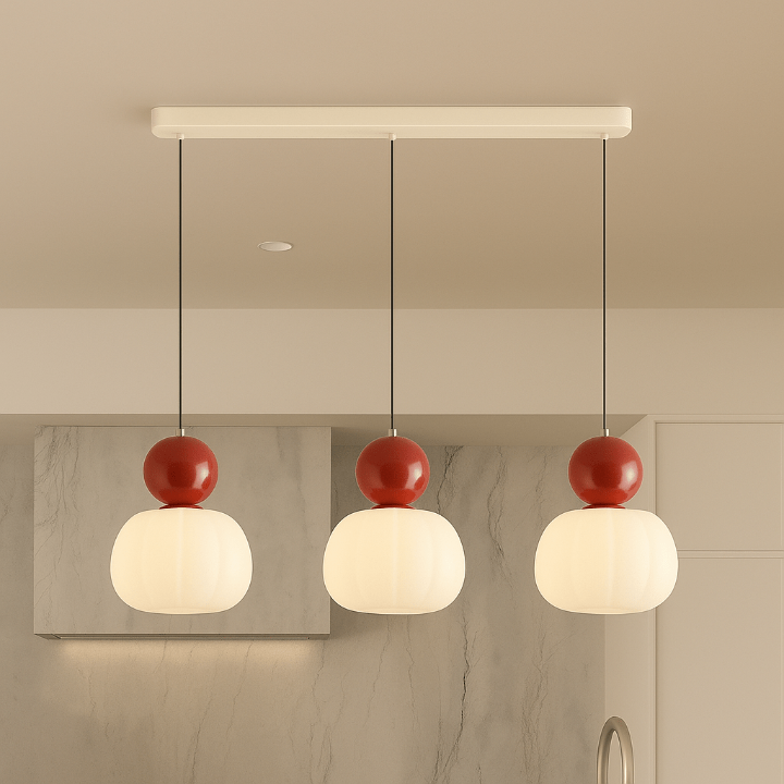 Opal Glass Pendant Light – E27 Ceiling Lamp, 4 Colours