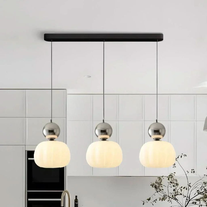 Opal Glass Pendant Light – E27 Ceiling Lamp, 4 Colours