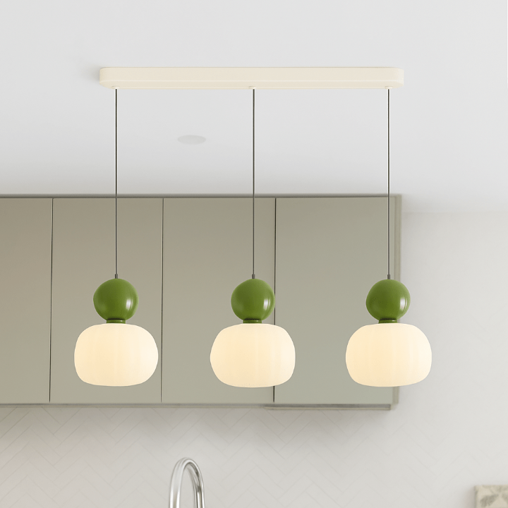 Opal Glass Pendant Light – E27 Ceiling Lamp, 4 Colours