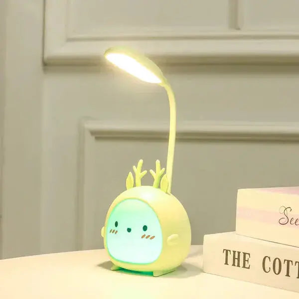 LED Animal Desk Lamp – Cartoon Design with Soft Light and Flexible Neck