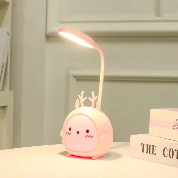 LED Animal Desk Lamp – Cartoon Design with Soft Light and Flexible Neck