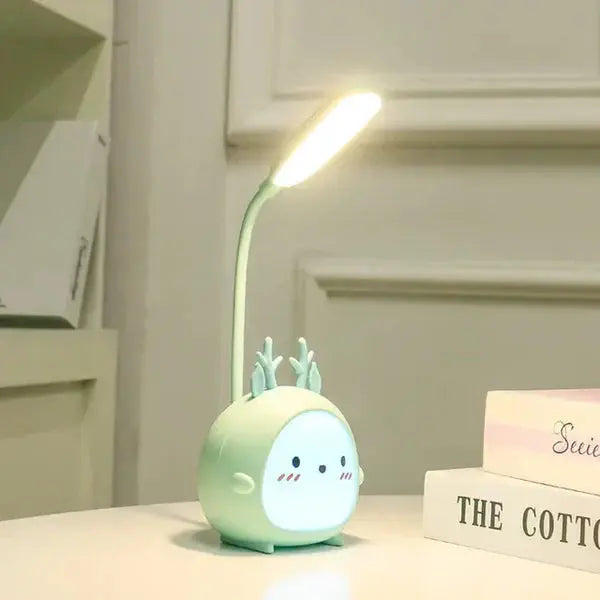 LED Animal Desk Lamp – Cartoon Design with Soft Light and Flexible Neck