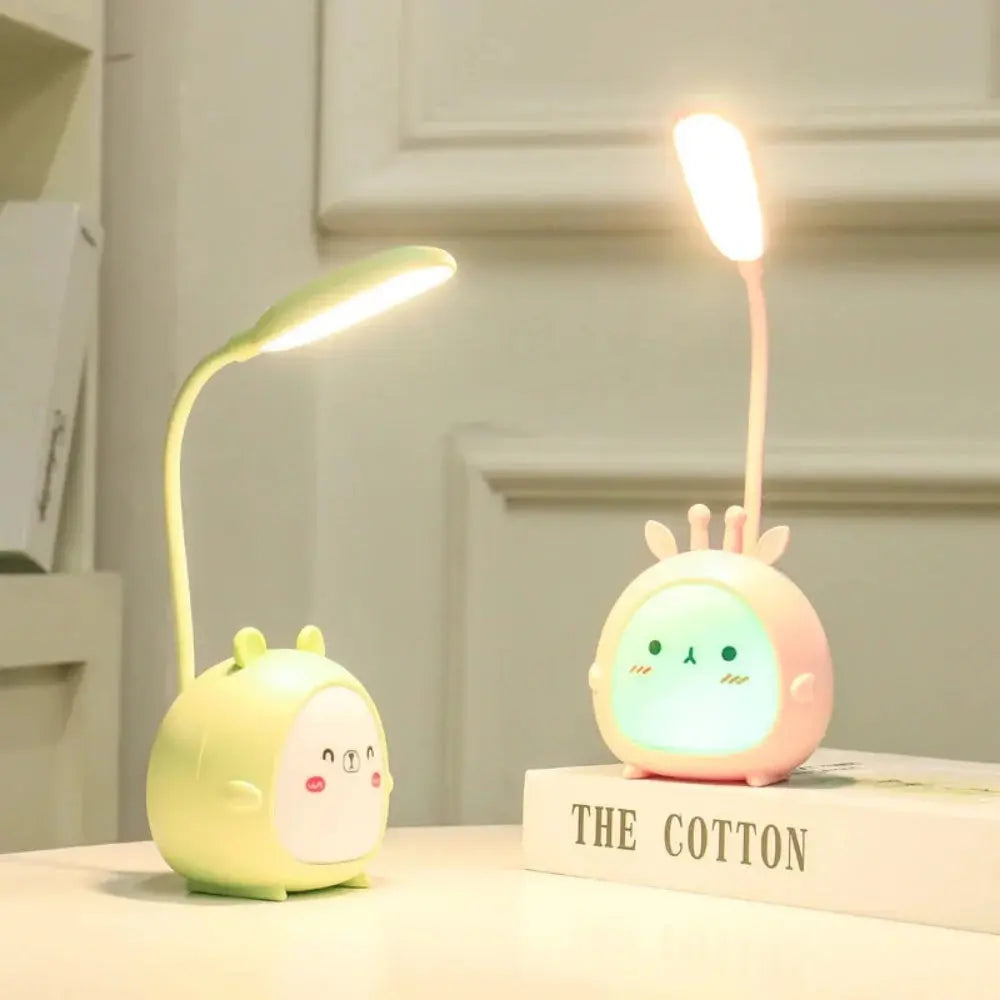 LED Animal Desk Lamp – Cartoon Design with Soft Light and Flexible Neck