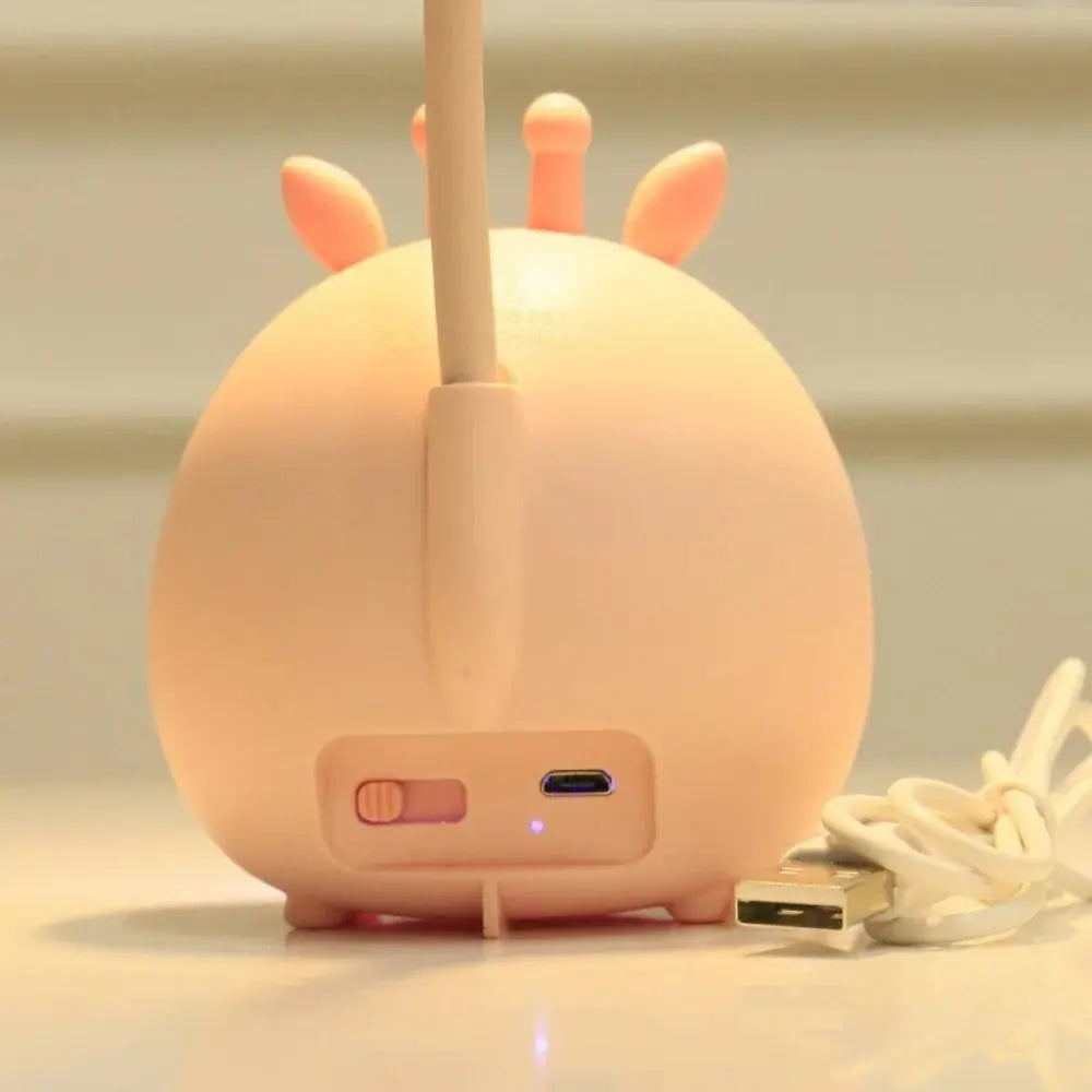 LED Animal Desk Lamp – Cartoon Design with Soft Light and Flexible Neck