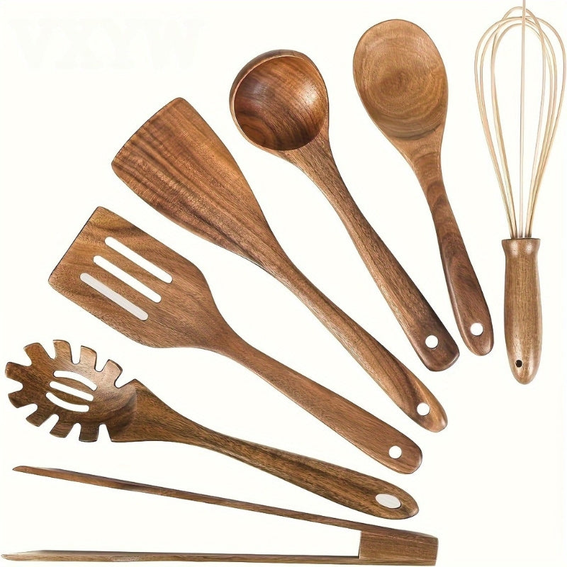Wooden Kitchen Utensil Set – Cooking Tools Collection