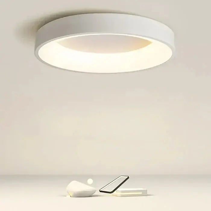 Round LED Ceiling Light – Minimalist Scandinavian Design, Warm White