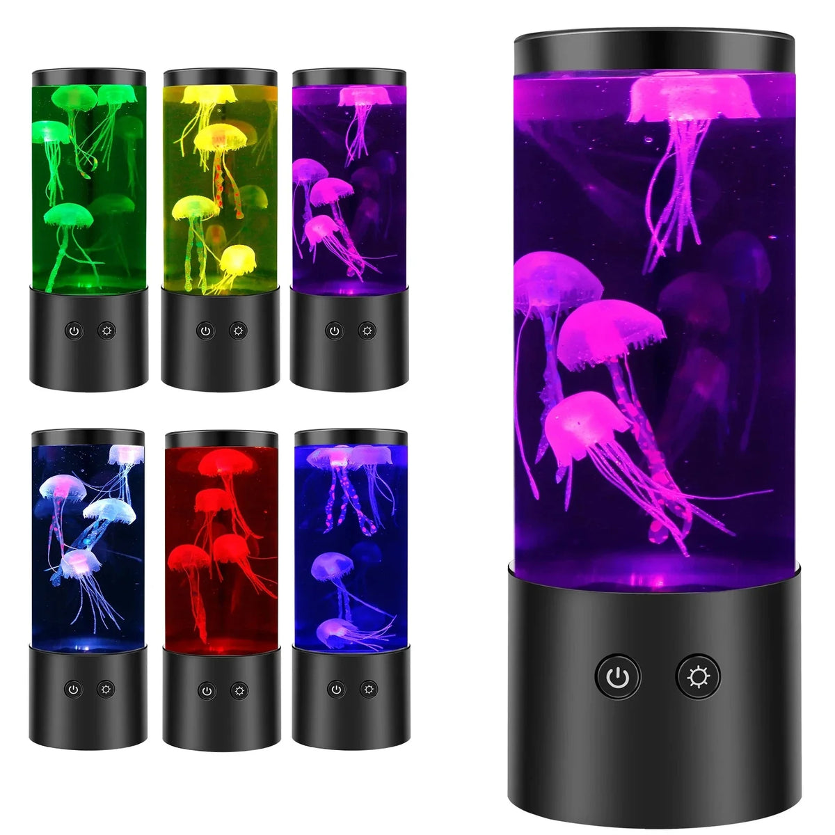 Jellyfish LED Lamp – 7-Colour Changing Aquarium Night Light