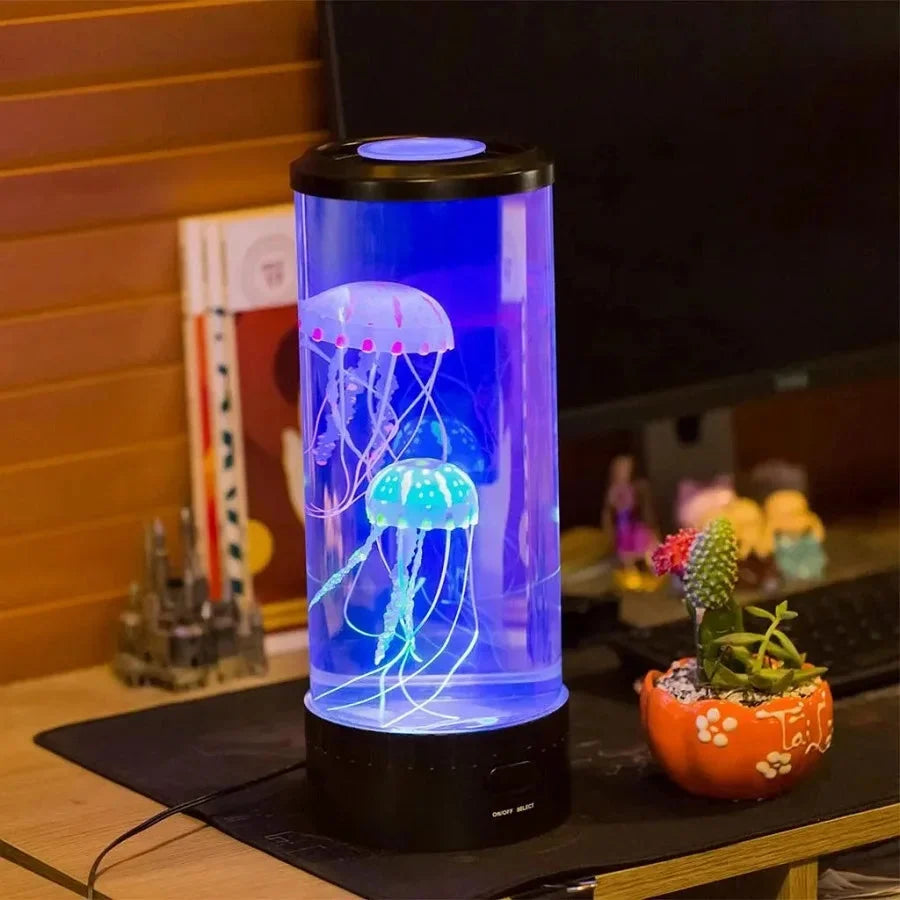 Jellyfish LED Lamp – 7-Colour Changing Aquarium Night Light