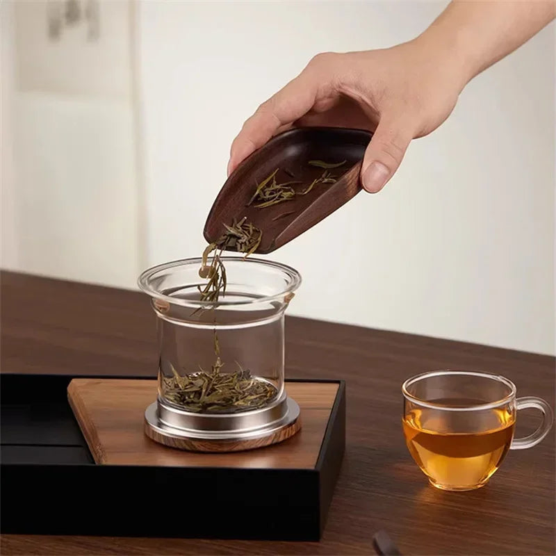 Glass Tea Maker – Elegant Teapot with Wooden Handle