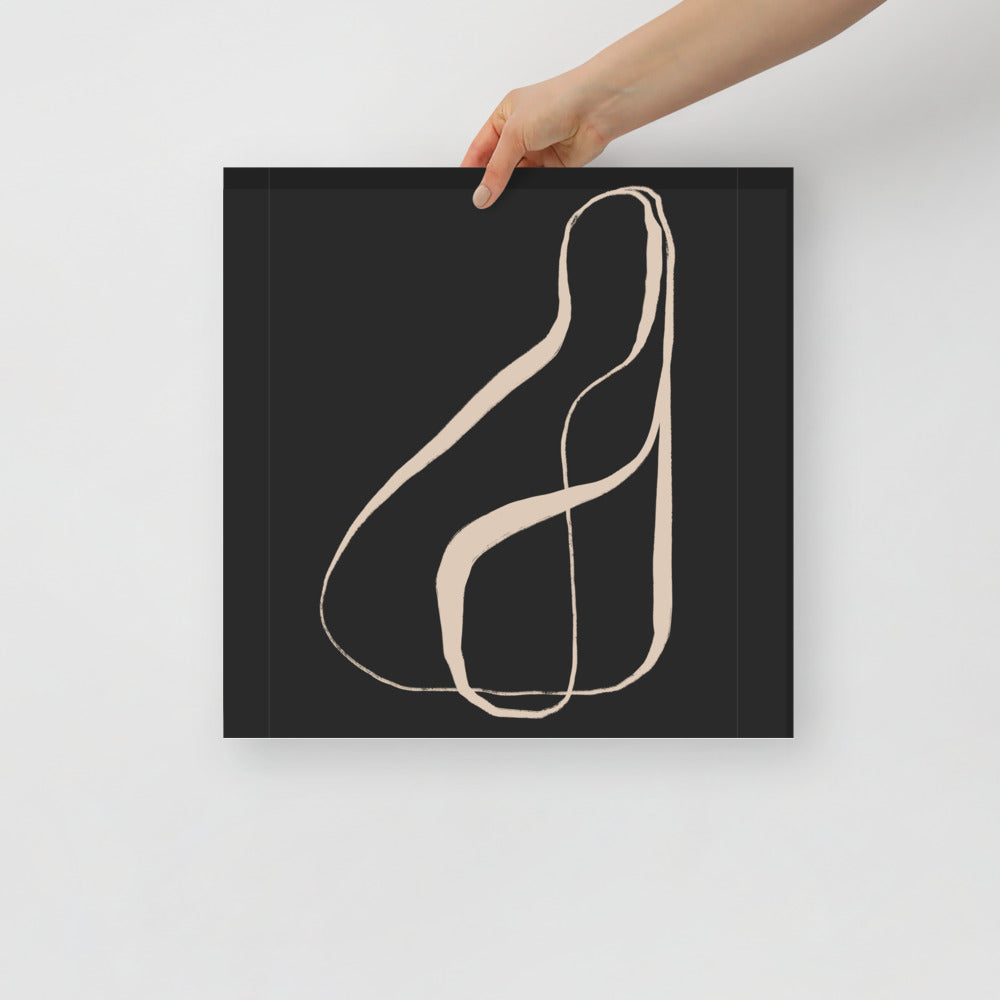 Minimalist Typography Wall Art – Modern Calligraphy Print