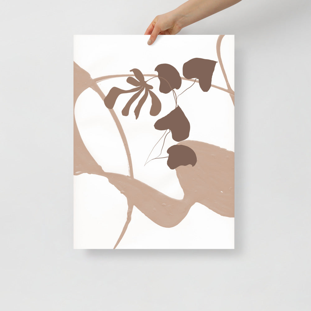 Tropical Botanical Wall Art – Modern Leaf Print