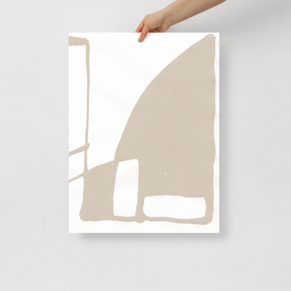 Abstract Mountain Wall Art – Modern Landscape Print