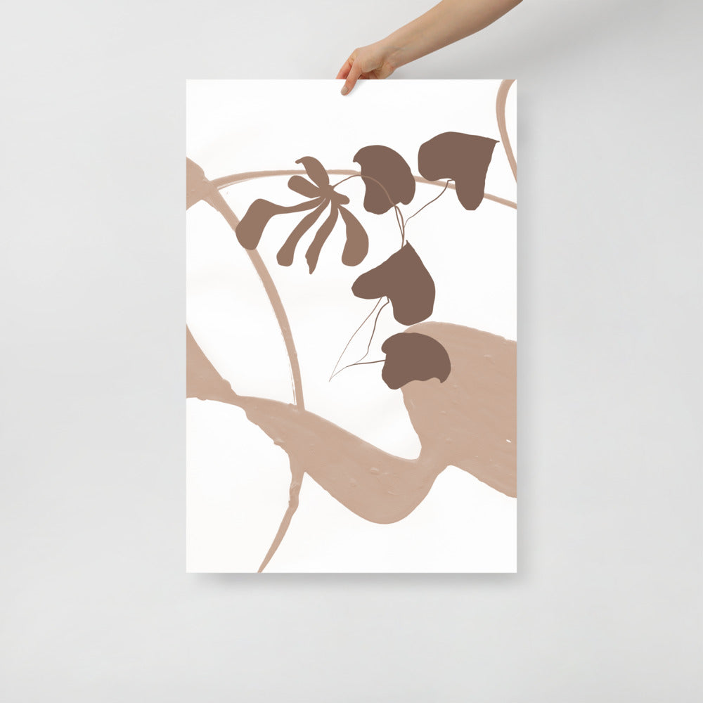 Tropical Botanical Wall Art – Modern Leaf Print