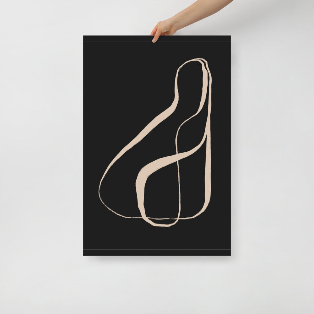 Minimalist Typography Wall Art – Modern Calligraphy Print