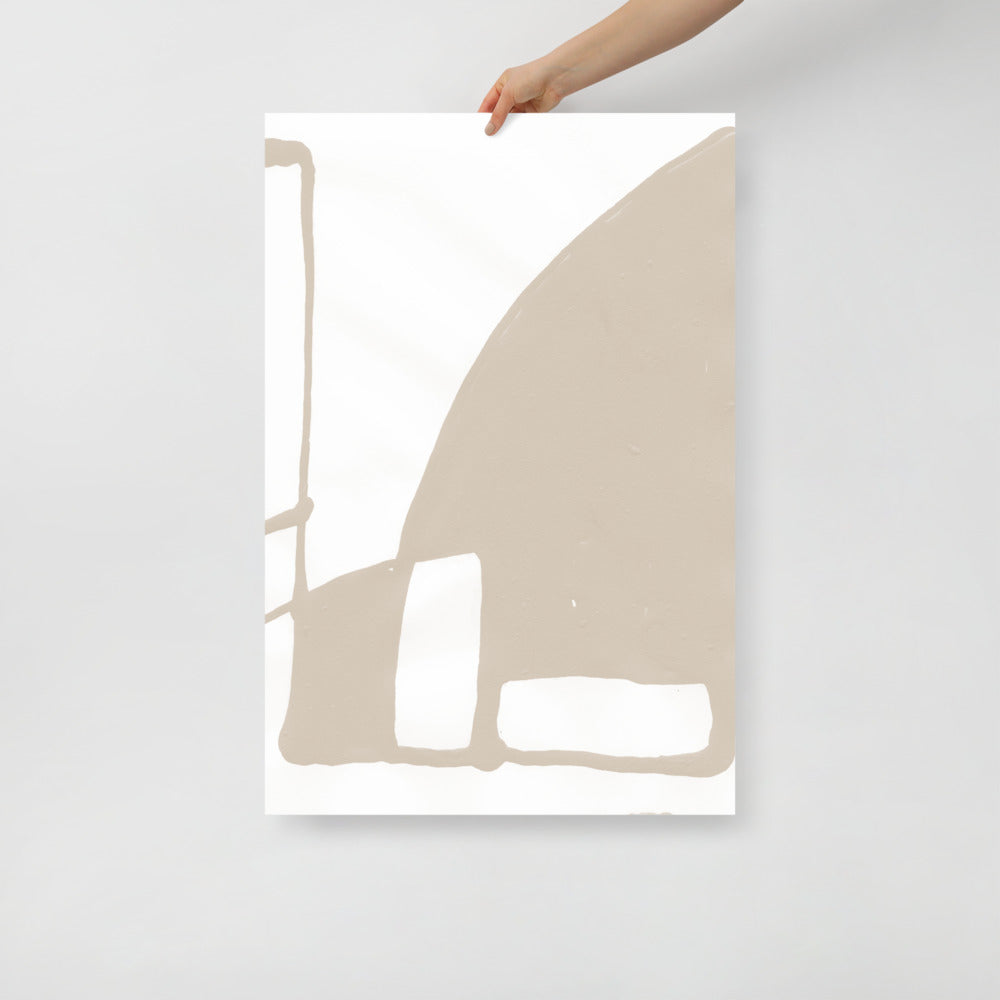Abstract Mountain Wall Art – Modern Landscape Print